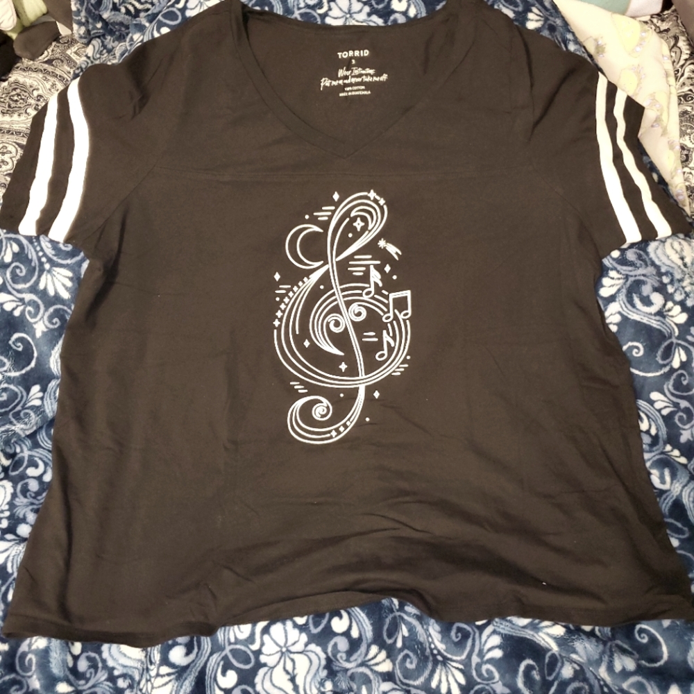 Torrid, Music, Treble Clef Plus size shirt